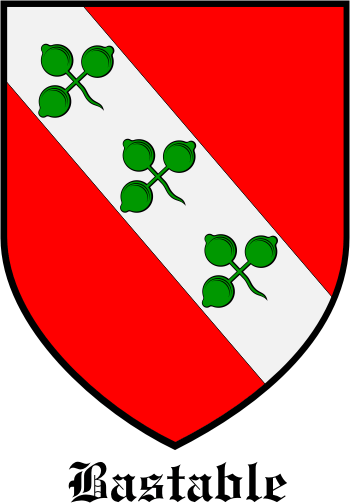 BASTABLE family crest